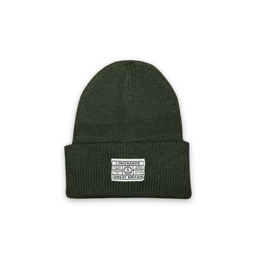 Deep-Cuff Rib Beanie - Olive