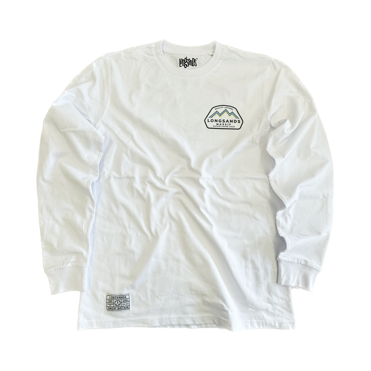Massif Eco-Longsleeve - White