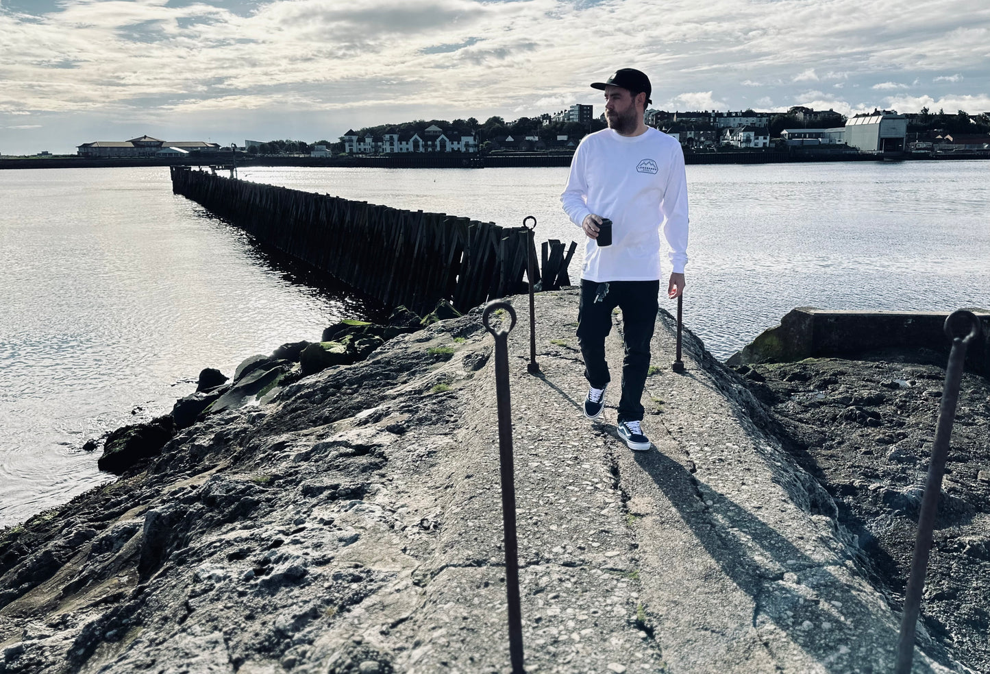 Massif Eco-Longsleeve - White