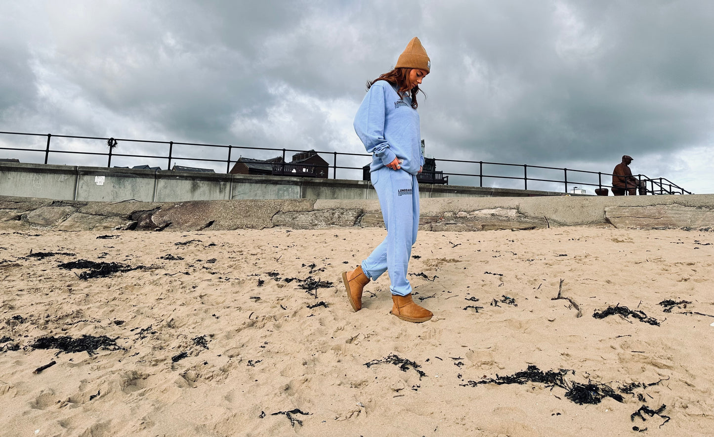 Showoff Dyed Eco-Sweatpants - Swimmer