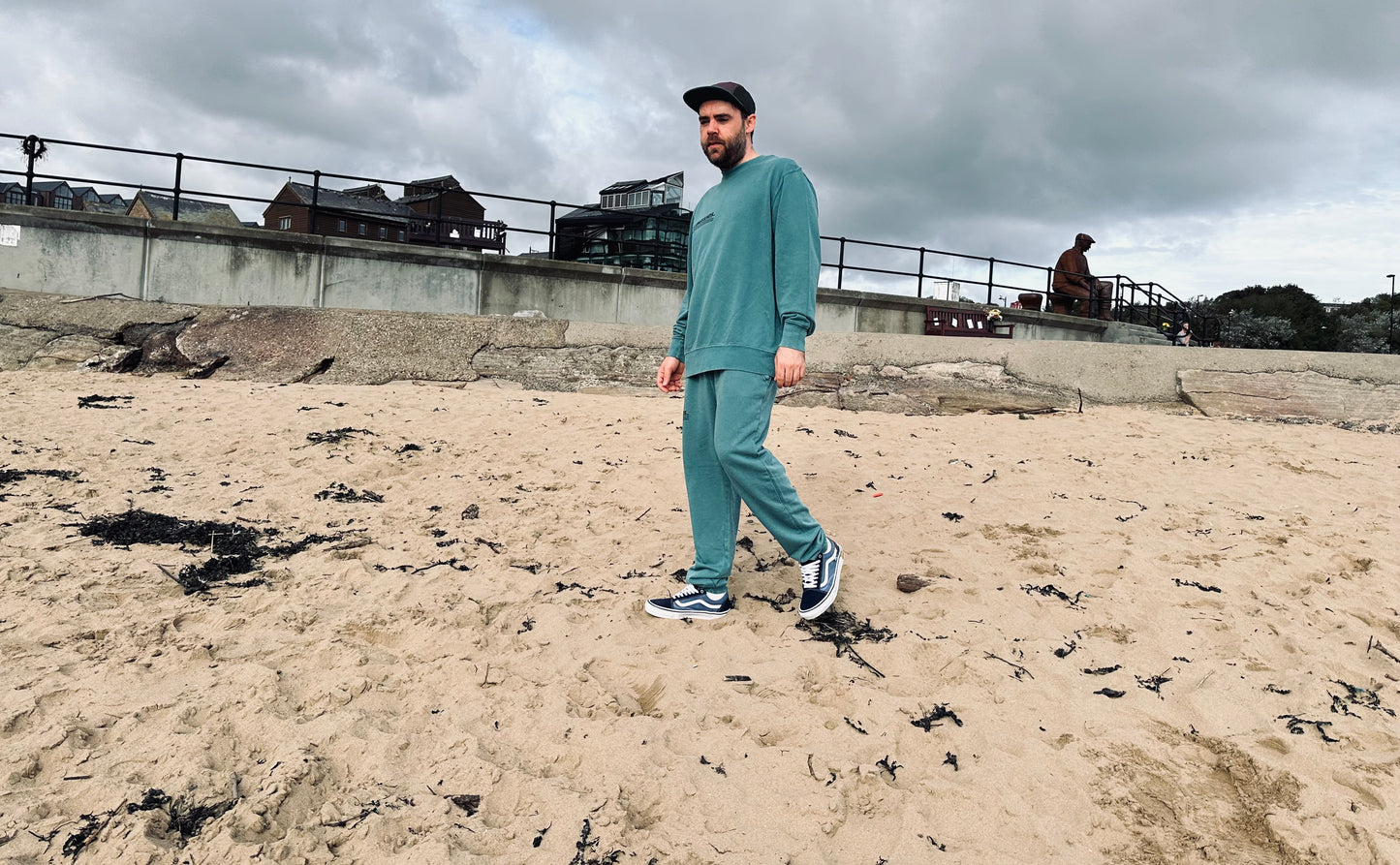 Showoff Dyed Eco-Sweatpants - Hydro