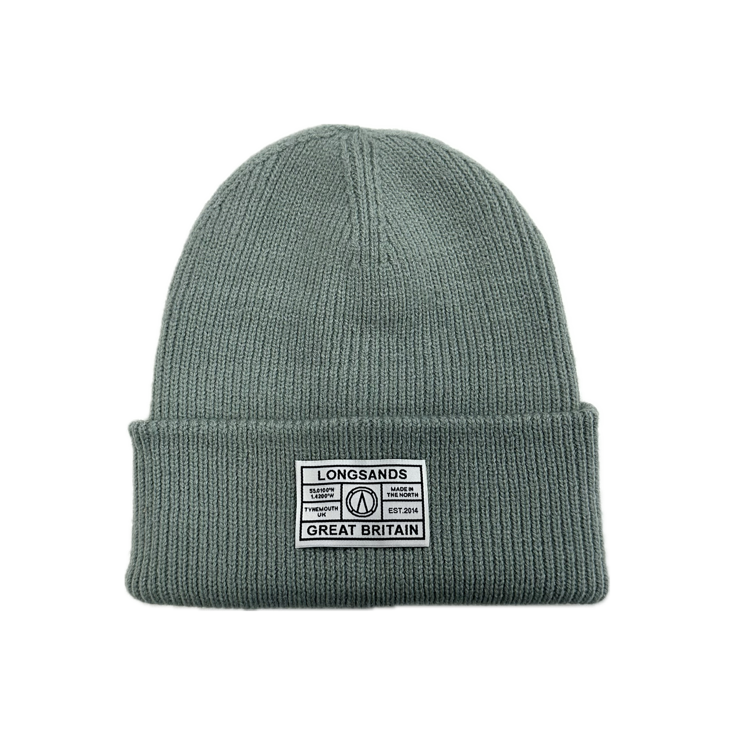 Deep-Cuff Rib Beanie - Sage