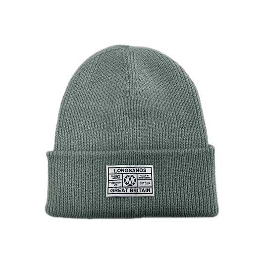 Deep-Cuff Rib Beanie - Sage