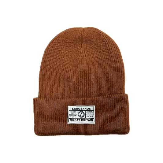 Deep-Cuff Rib Beanie - Spice