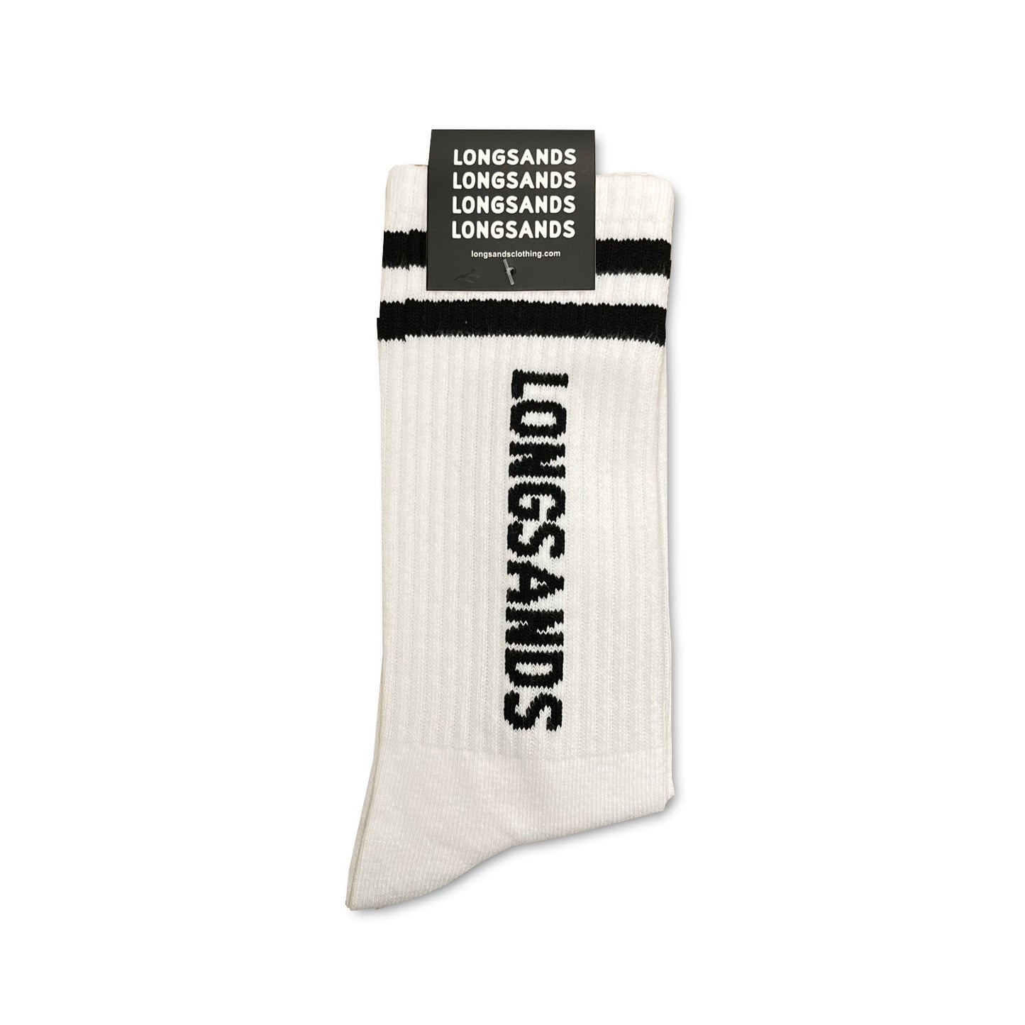 Longsands Block Socks - White