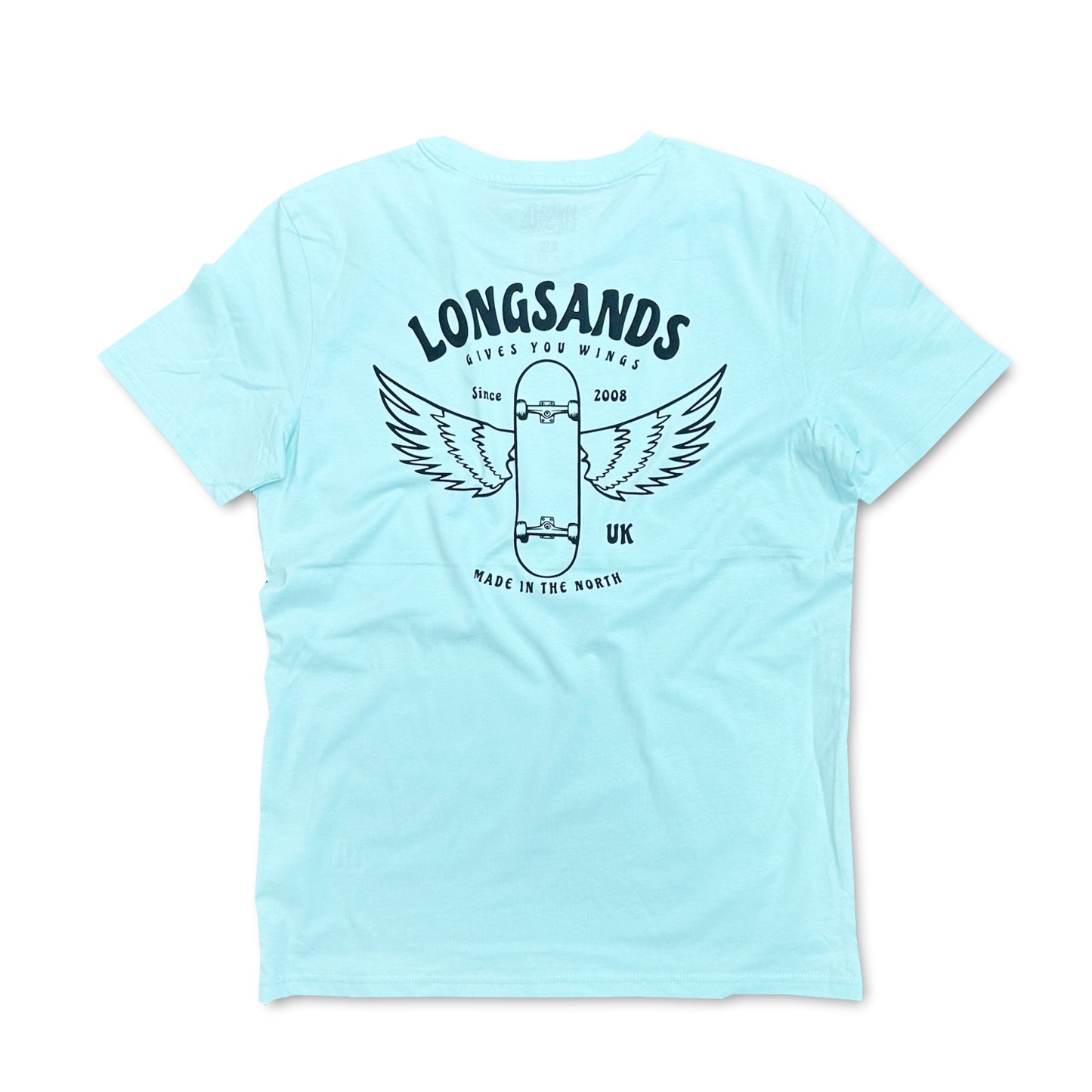 Wings Eco Tee - Caribbean Blue