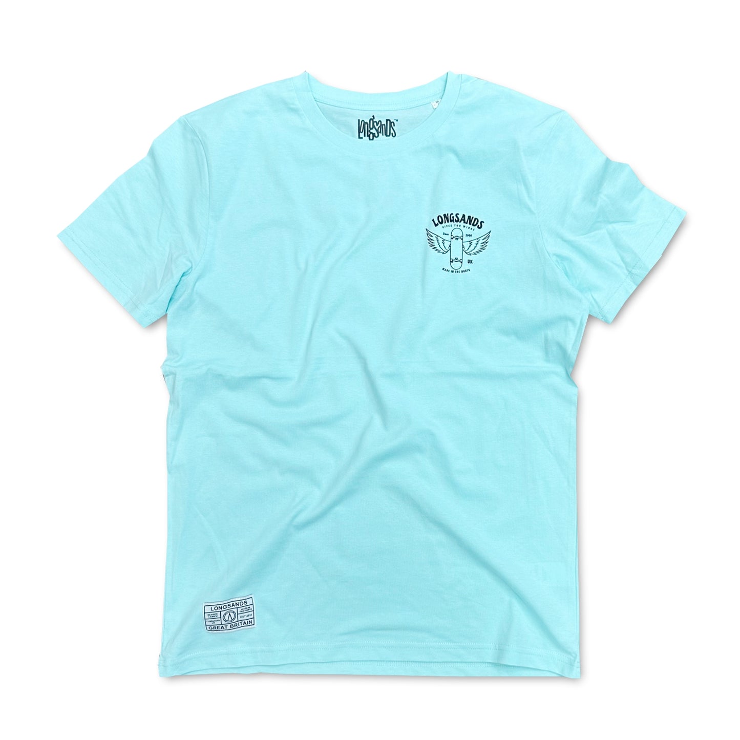 Wings Eco Tee - Caribbean Blue