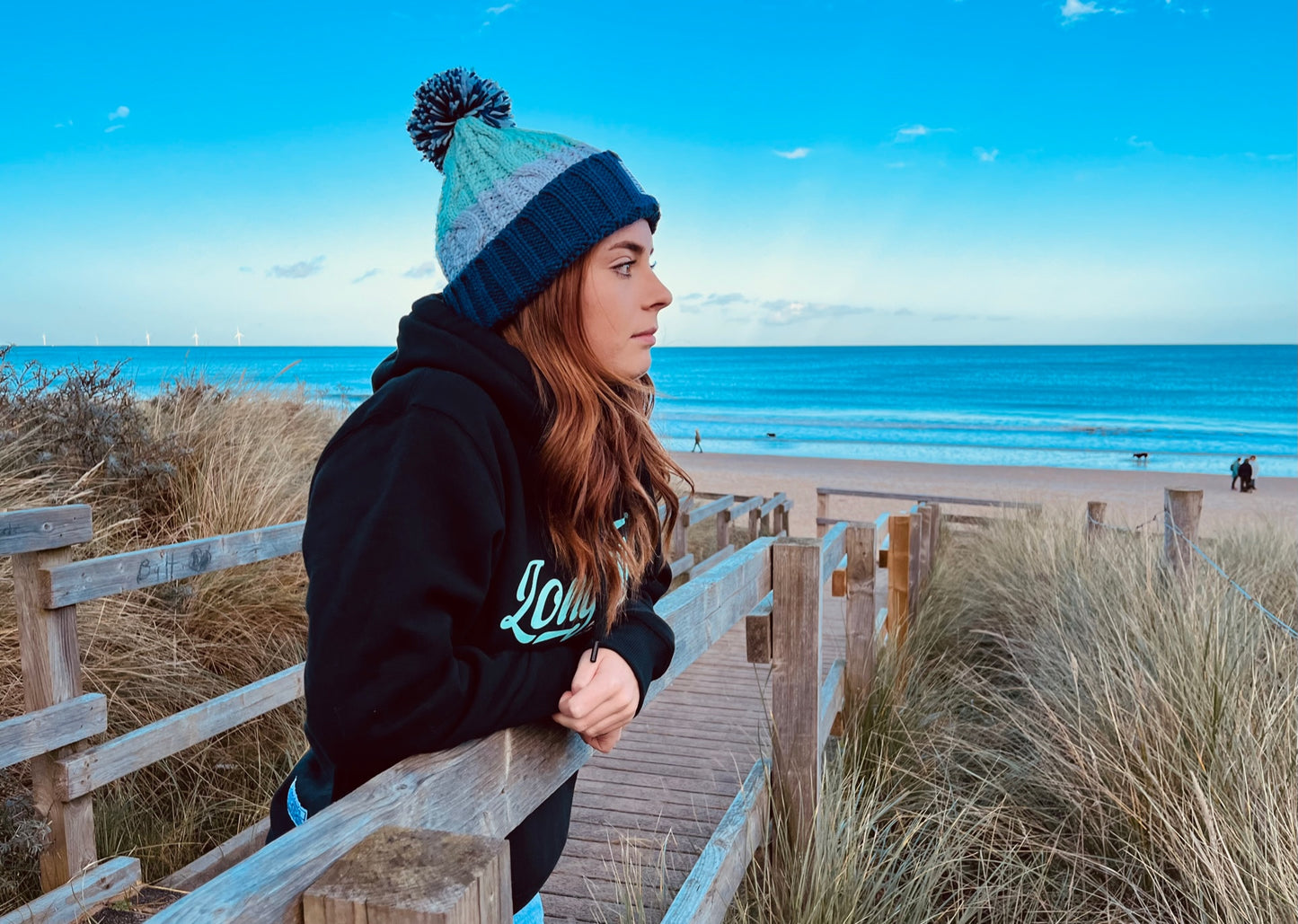 Adults Wooler Beanie - Ocean Wave