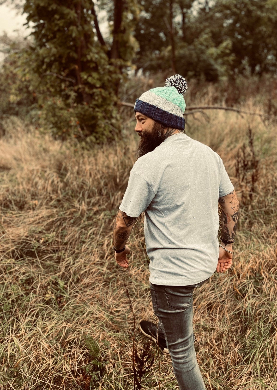 Adults Wooler Beanie - Ocean Wave