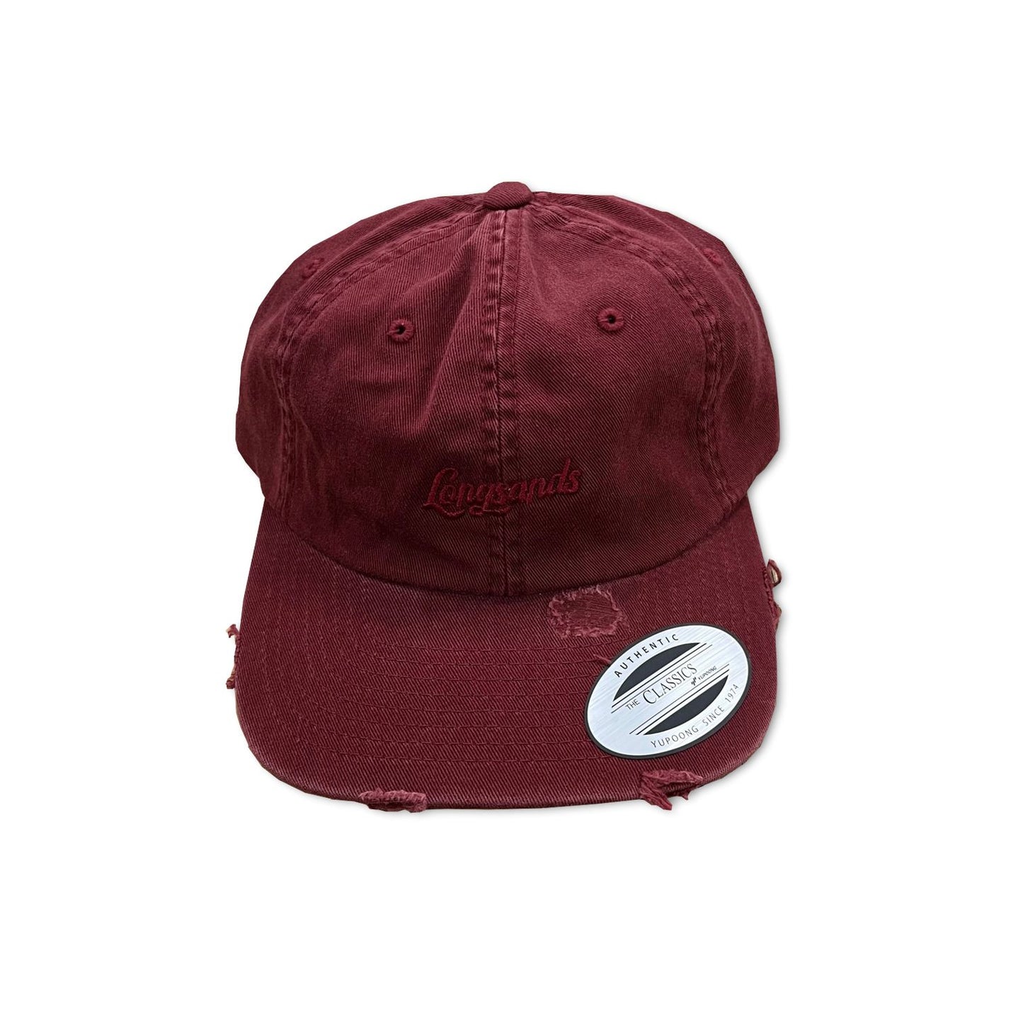 Signature Destroyed Cap - Maroon