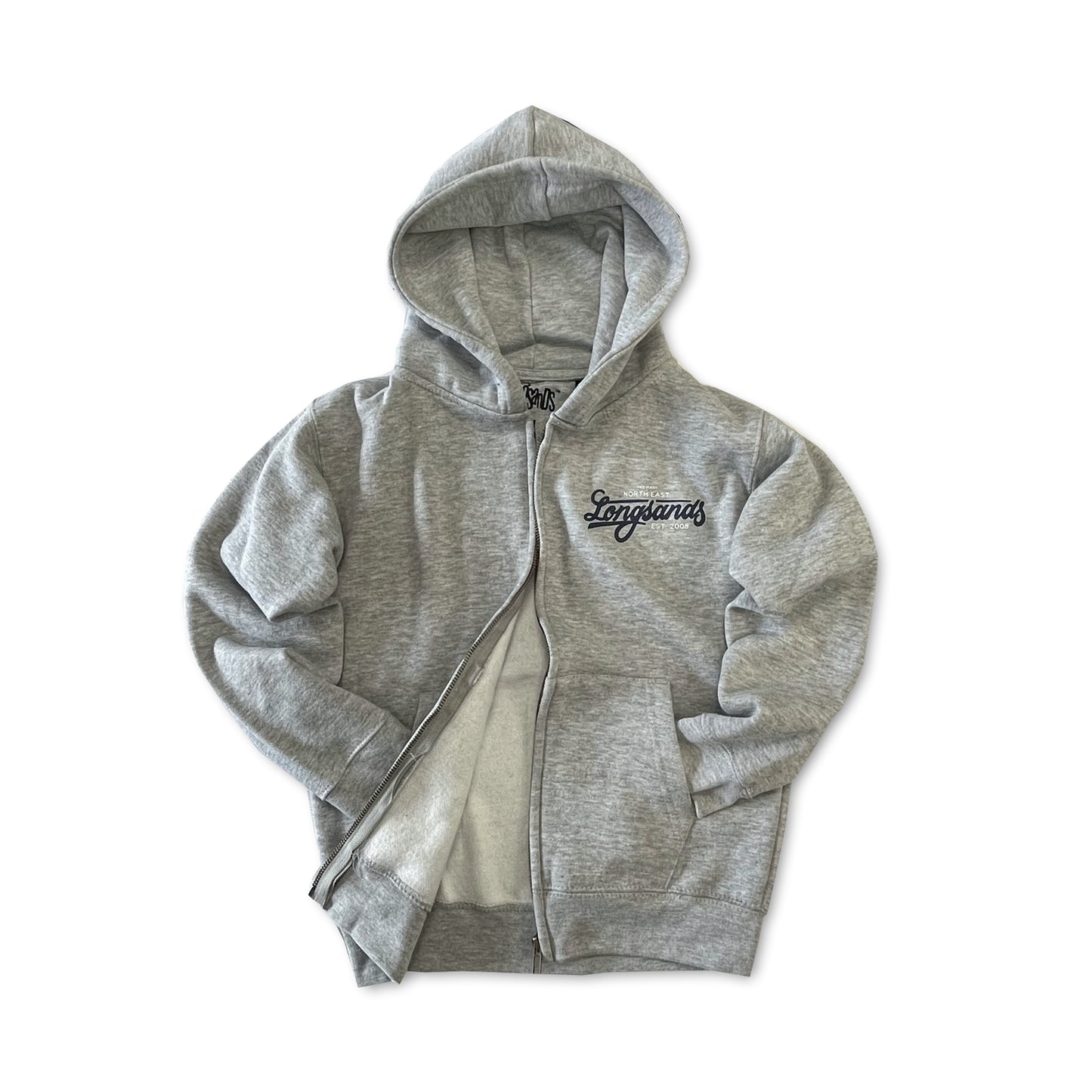Kids Essential Zip Hoody - Grey