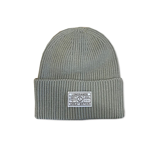 Oversized Rib Beanie - Concrete