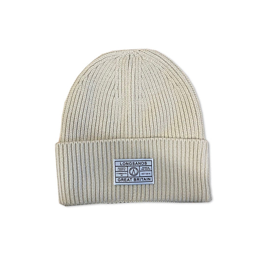 Oversized Rib Beanie - Crema