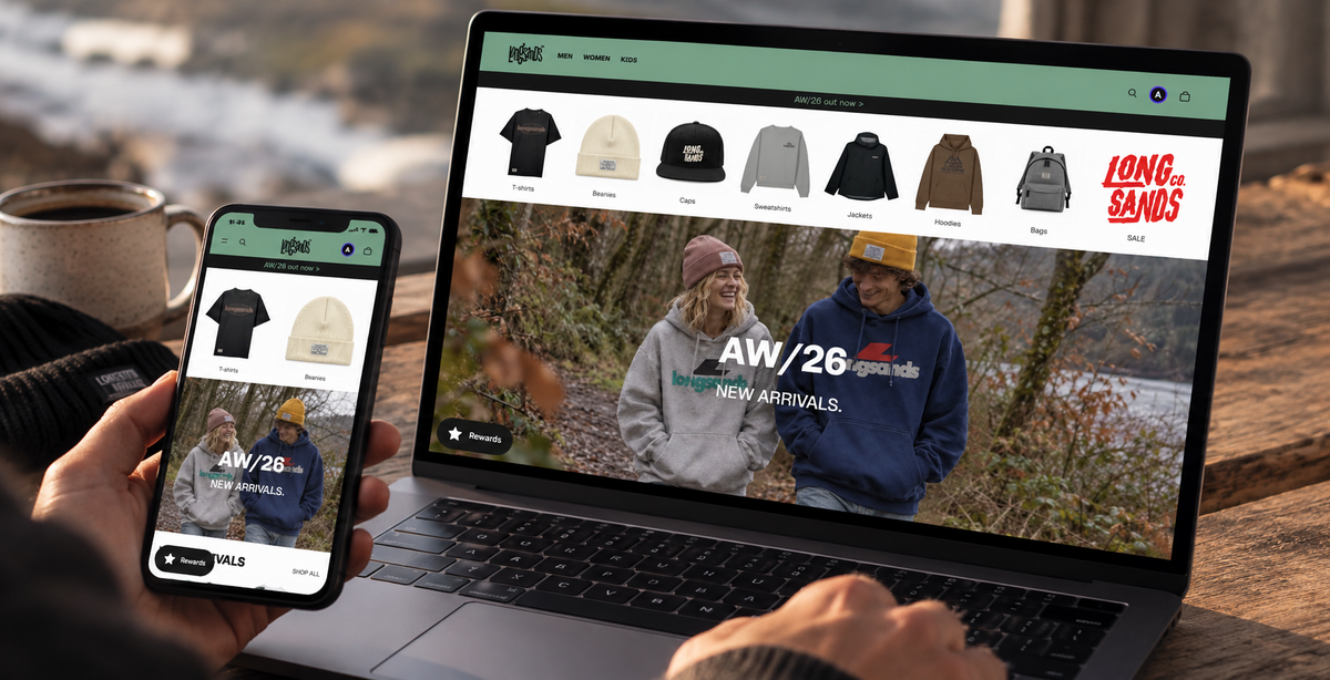 The New Longsands Website — Built Around the Clothes