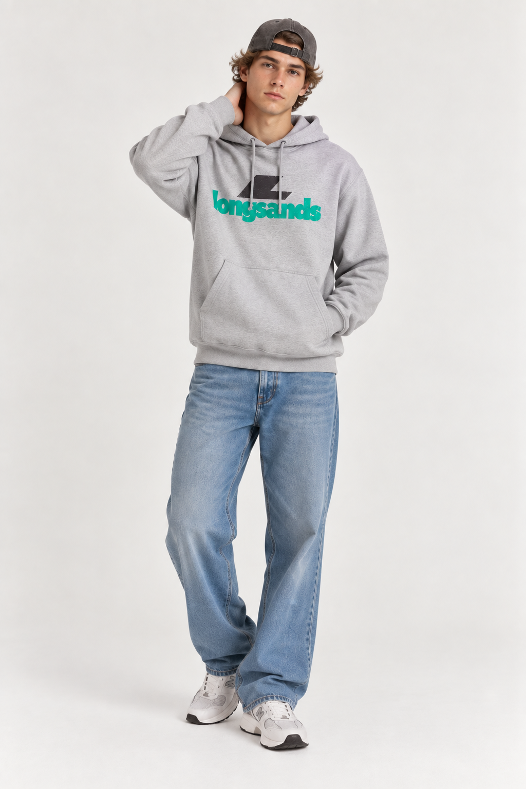 Sporty Hood - Heather Grey