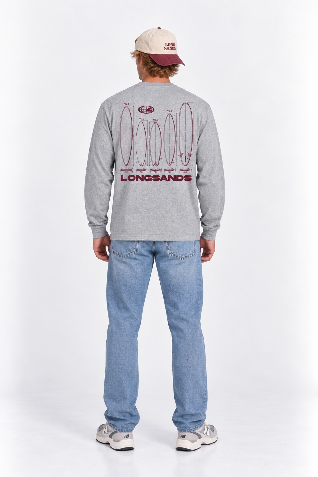 Board Eco-Longsleeve - Heather Grey