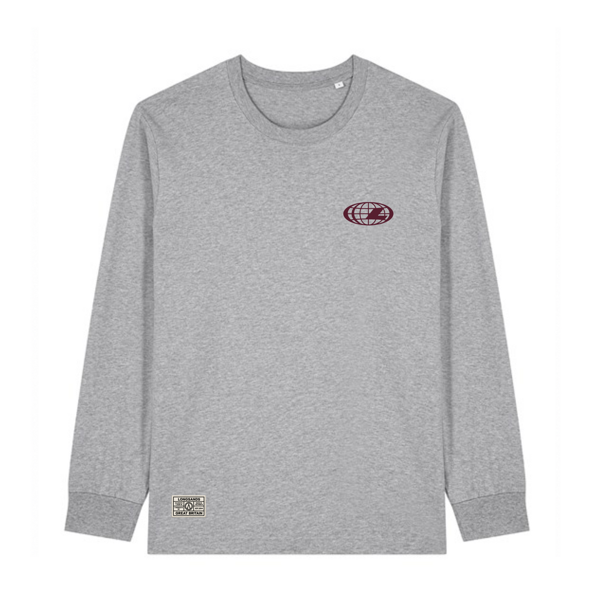 Board Eco-Longsleeve - Heather Grey