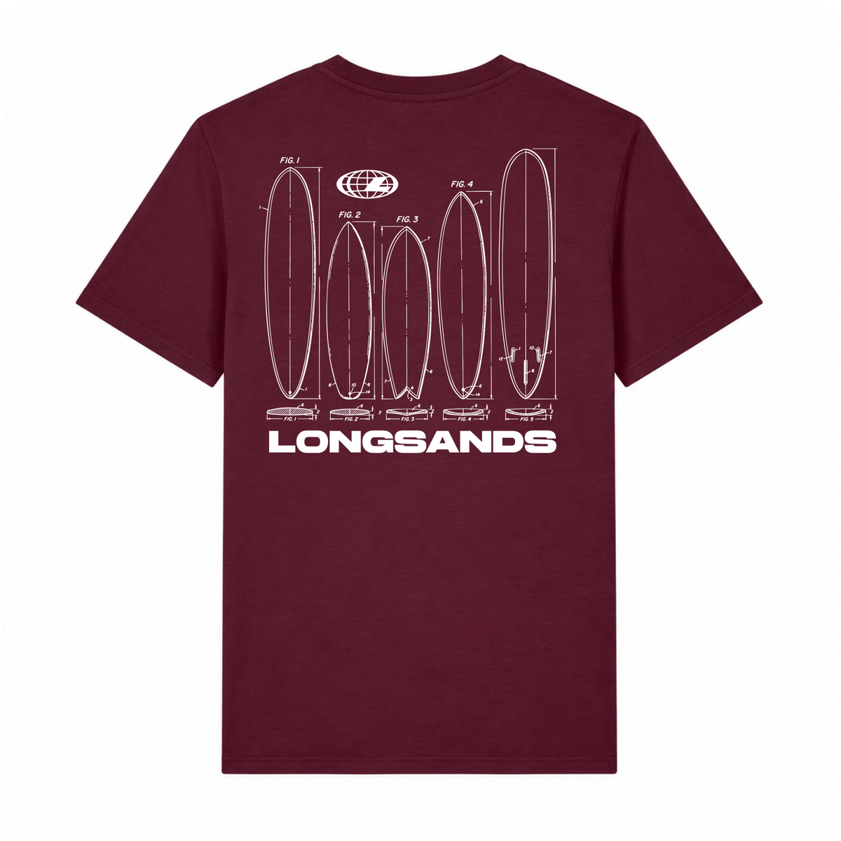Board Tee - Burgundy