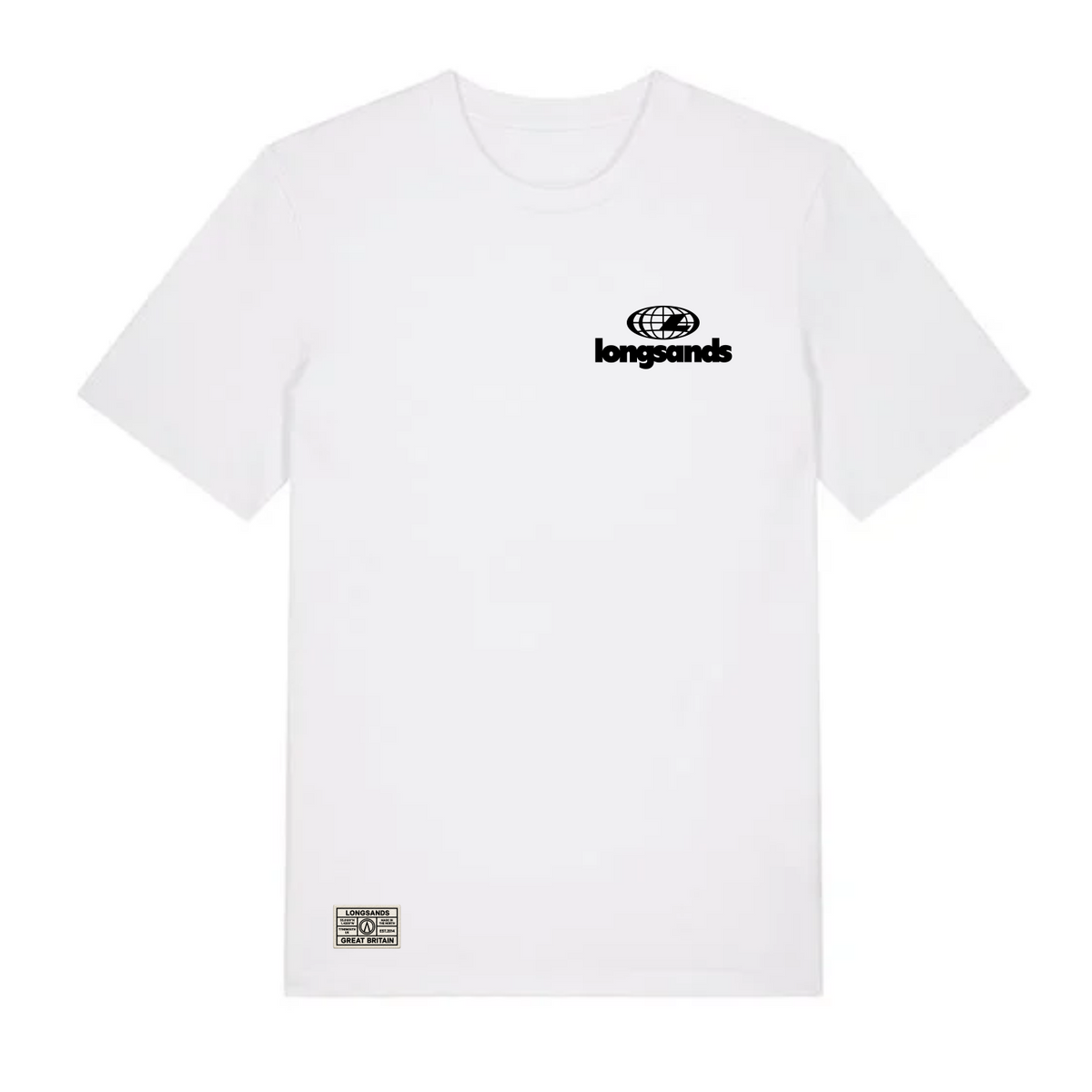 Globe Tee - White
