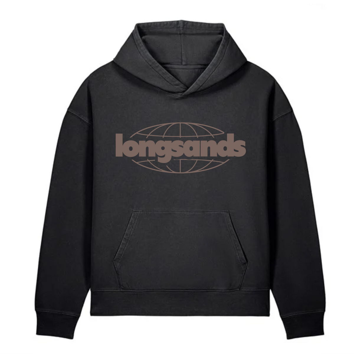 Rust Relaxed Vintage Eco-Hood - Black