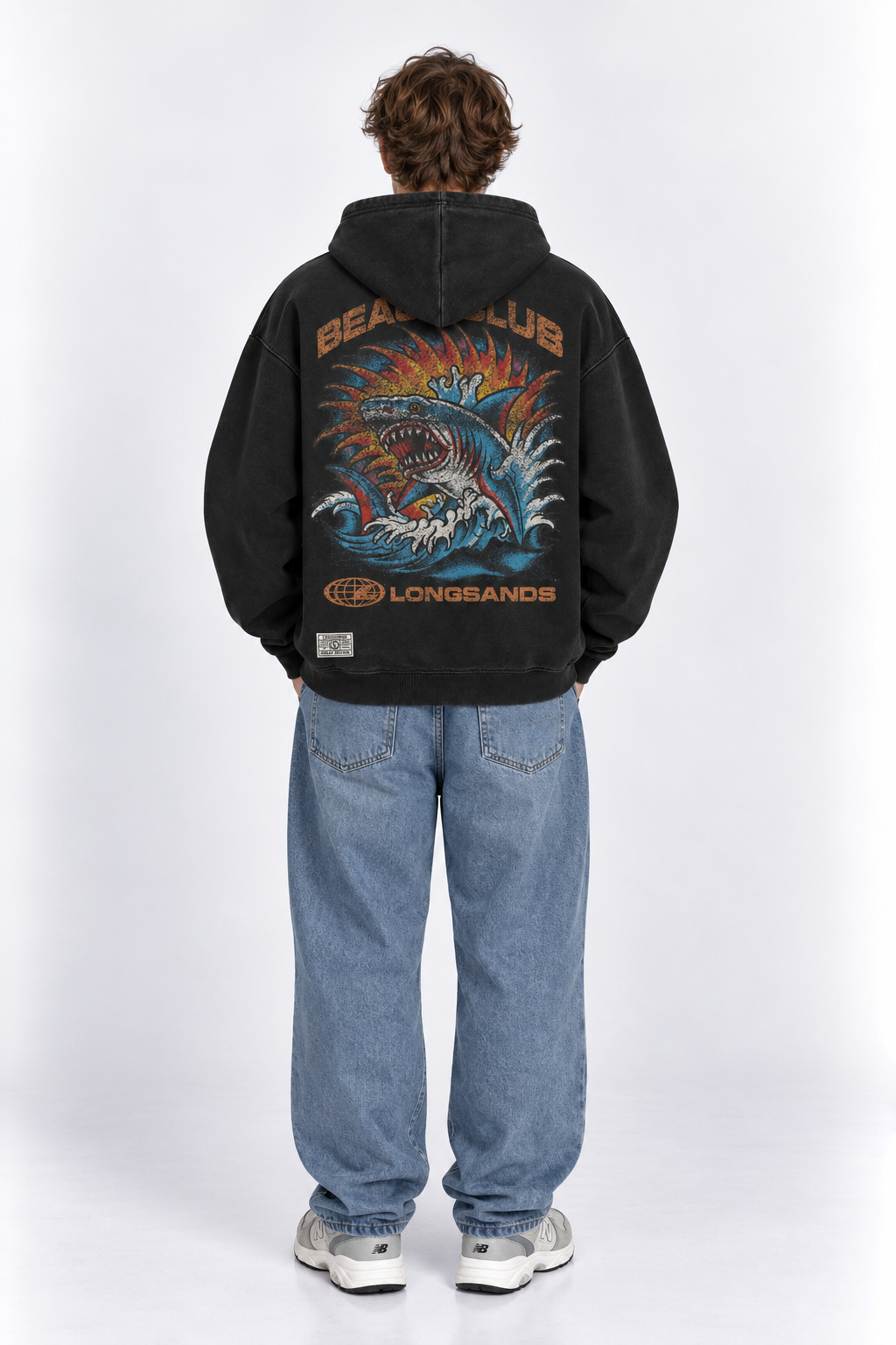 Sharky Relaxed Vintage Eco-Hood