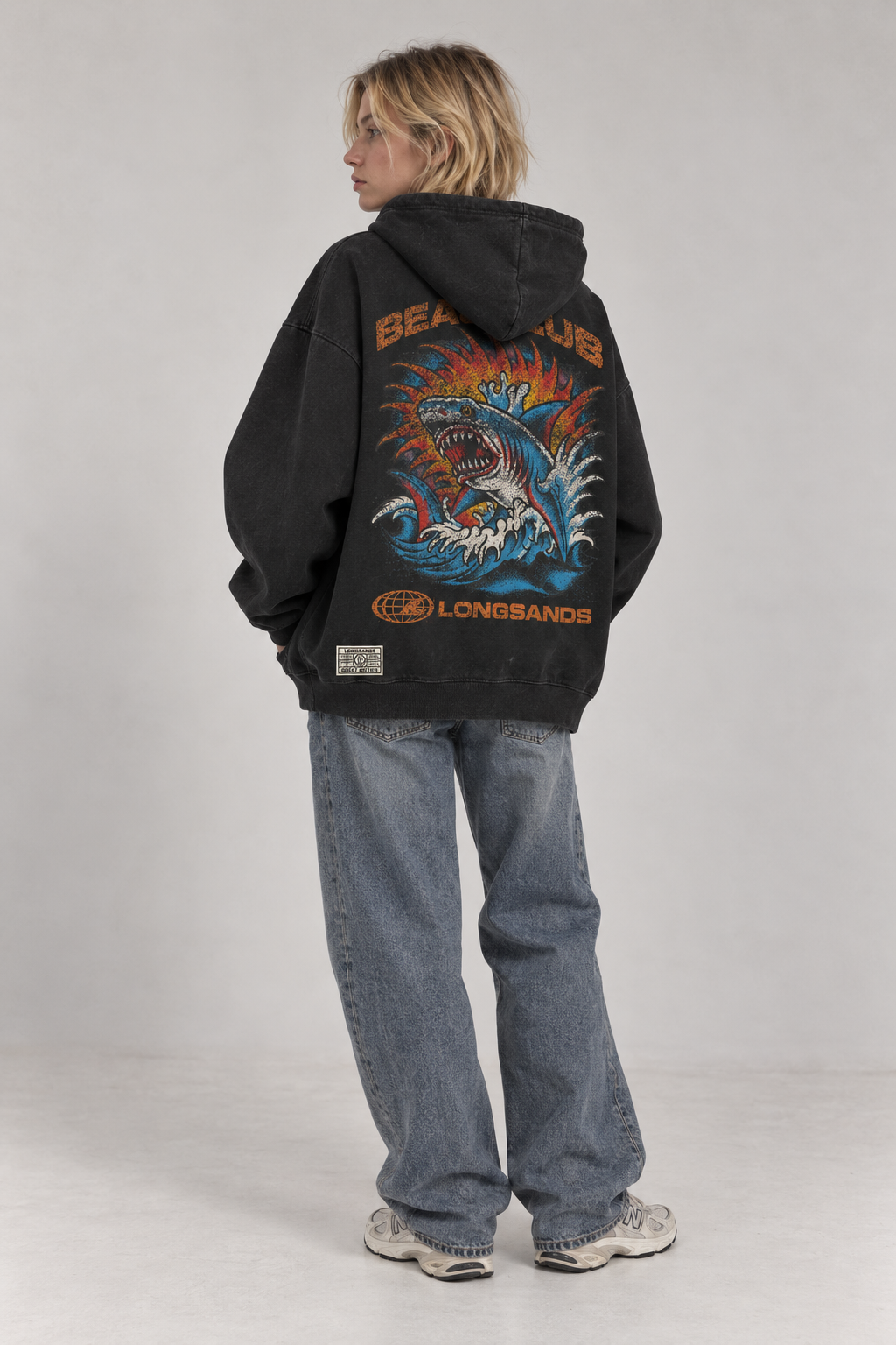 Sharky Relaxed Vintage Eco-Hood