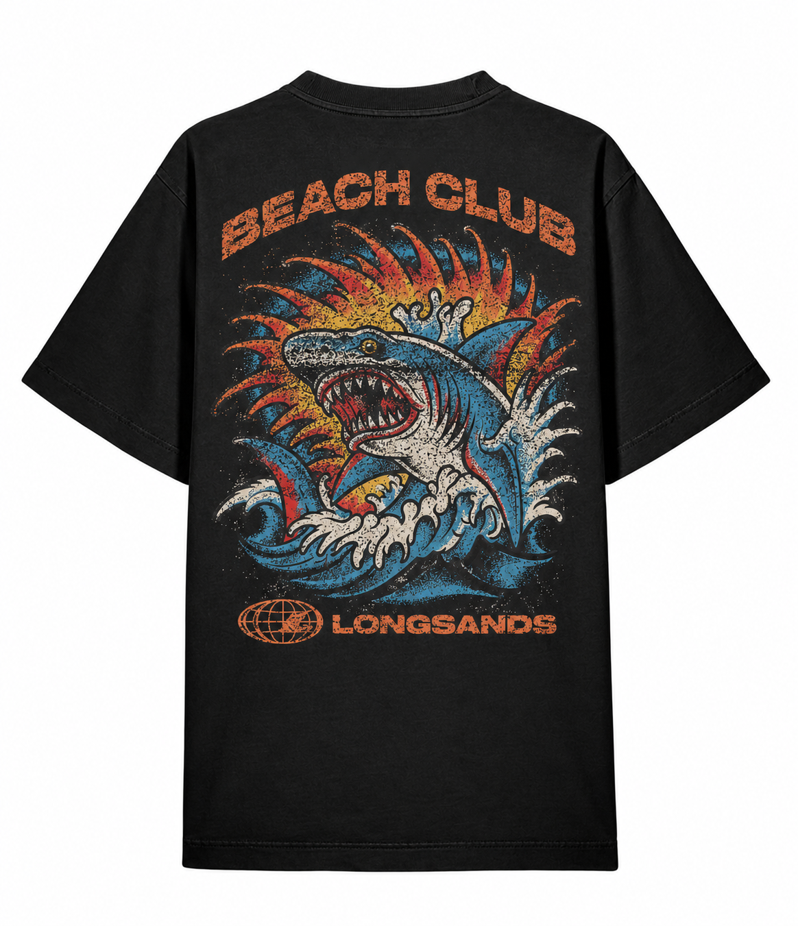 Sharky Vintage Tee - Black