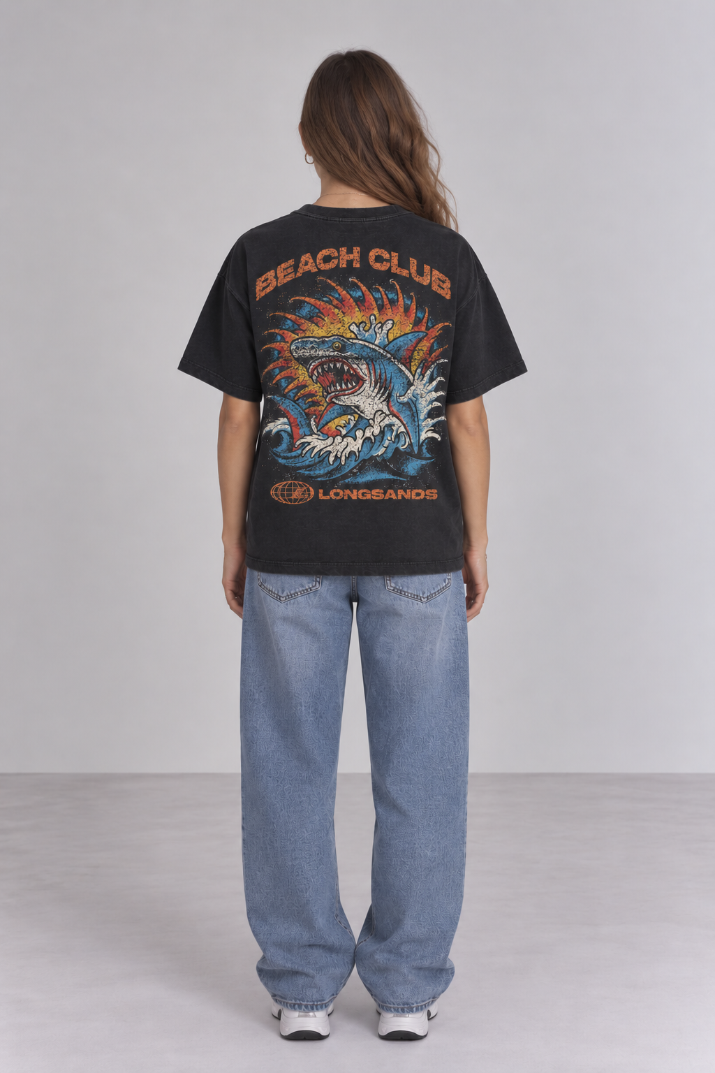 Sharky Vintage Tee - Black
