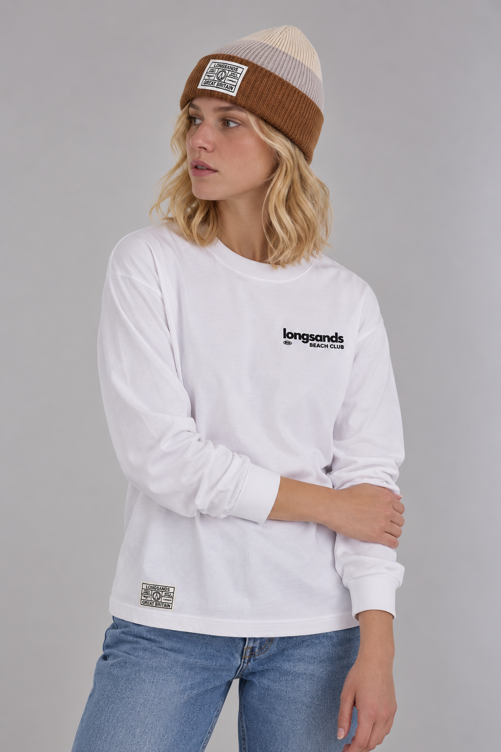 Wave Beanie - GreyRust