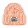Deep-Cuff Rib Beanie - Peach