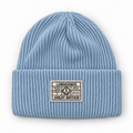 Deep-Cuff Rib Beanie - Stone Blue