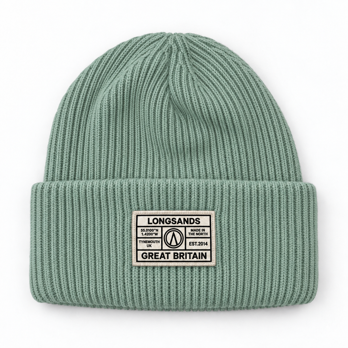 Deep-Cuff Rib Beanie - Sage