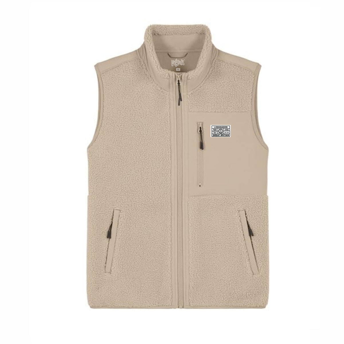 Alpine Fleece Gilet - Nude