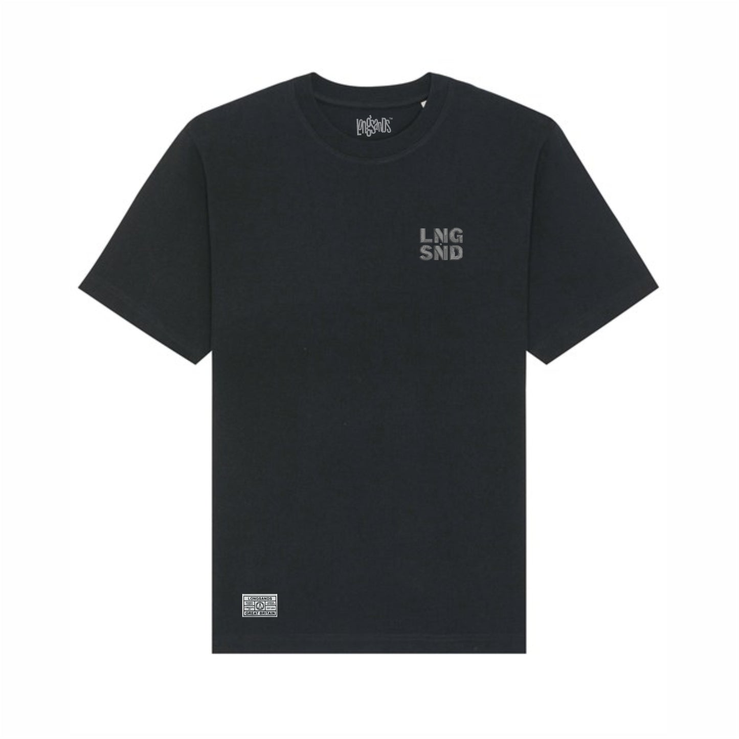 Low-Key Heavy Eco Tee - Black