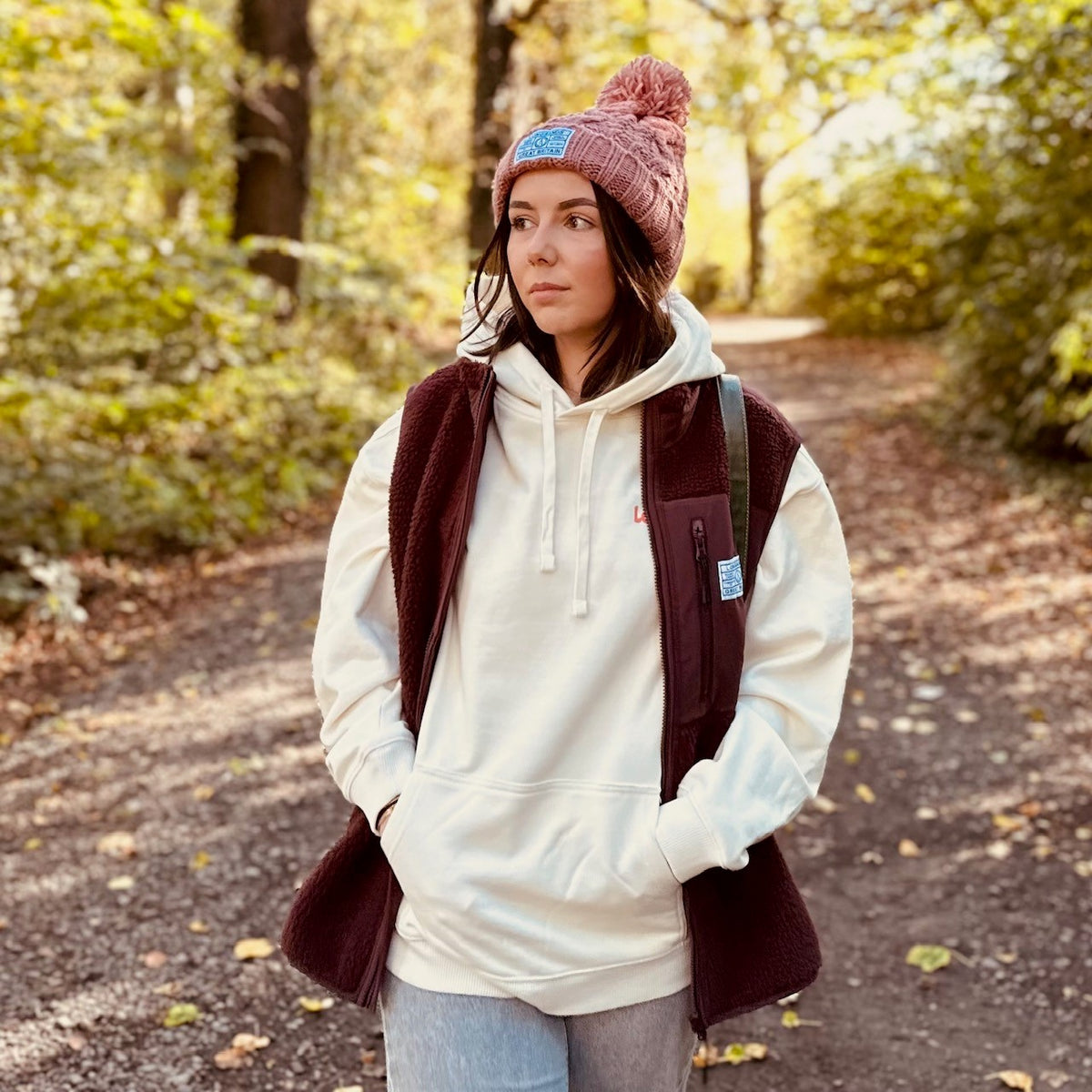 Alpine Fleece Gilet - Plum