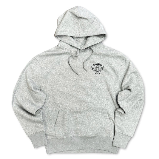 Wings Oversized Eco Hood - Grey