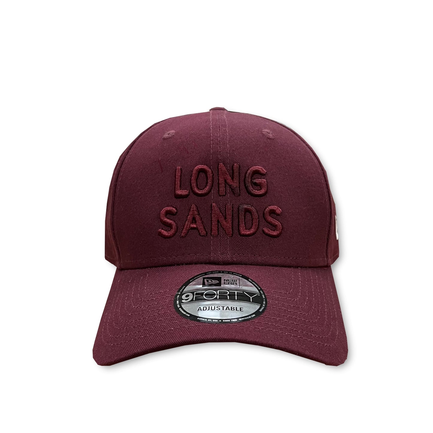 Longsands x New Era Block Cap - Maroon