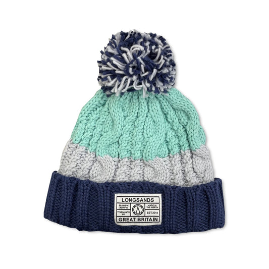 Adults Wooler Beanie - Ocean Wave