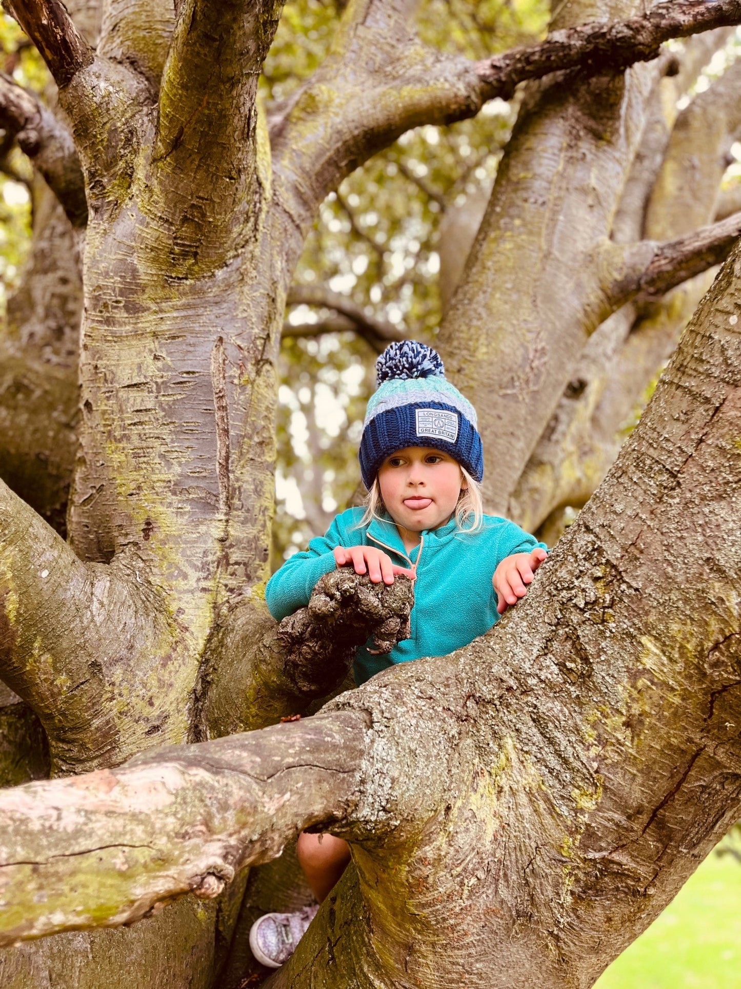 Kids Wooler Beanie - Ocean Wave
