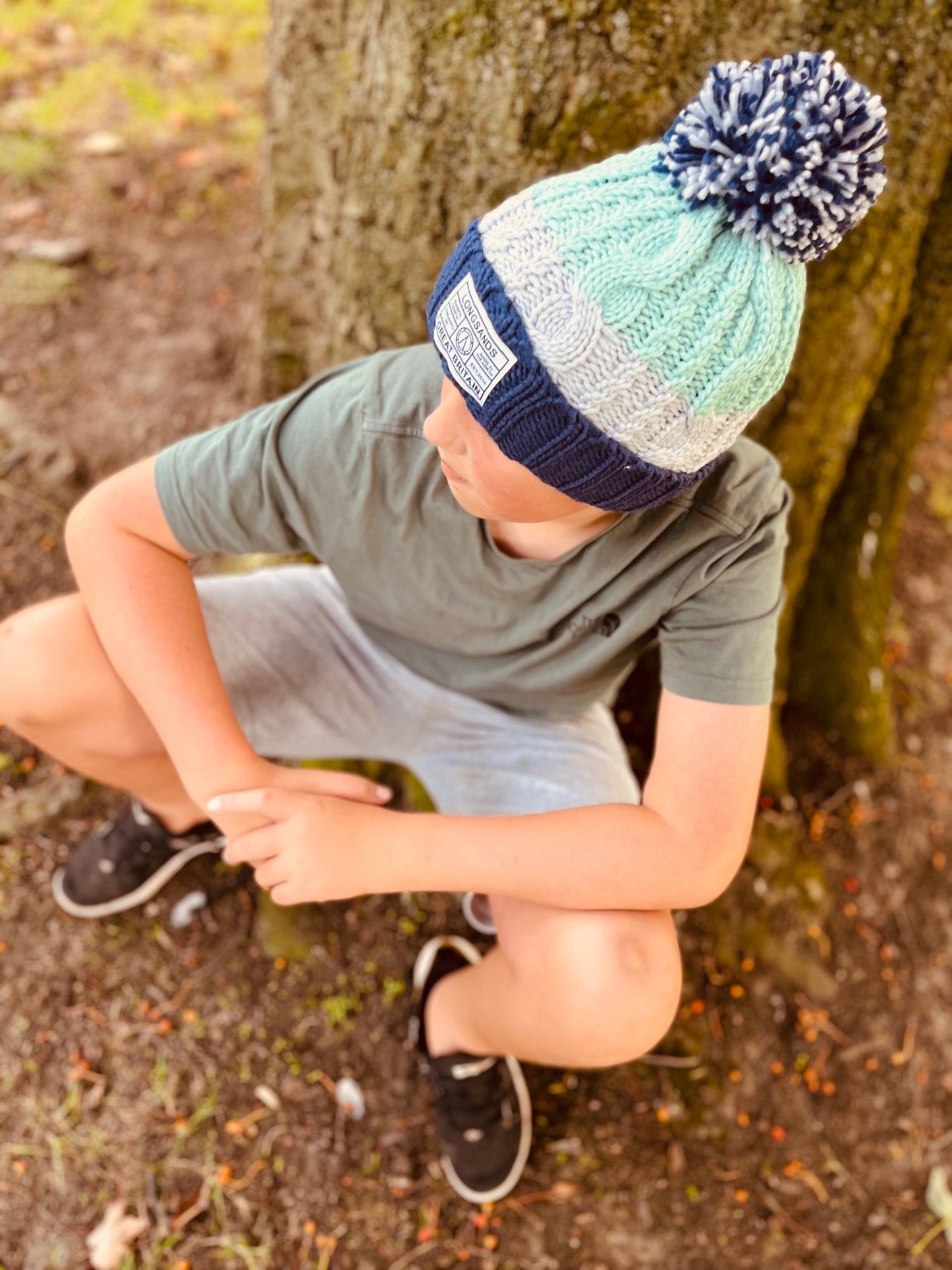 Kids Wooler Beanie - Ocean Wave