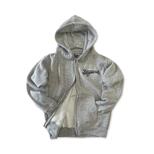 Kids Essential Zip Hoody - Grey